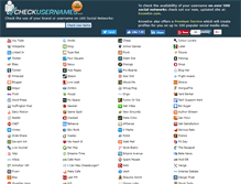 Tablet Screenshot of checkusernames.com